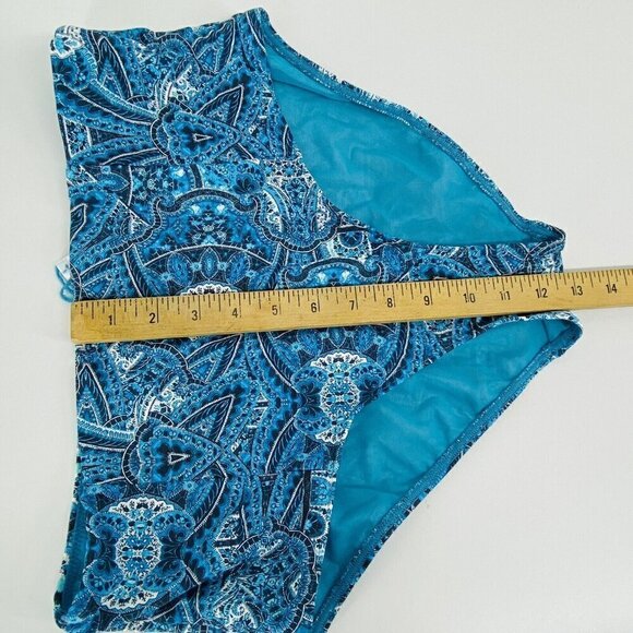- Sea Level Bikini Bottoms Womens Size 14 Blue High Waisted New - Picture 7 of 8